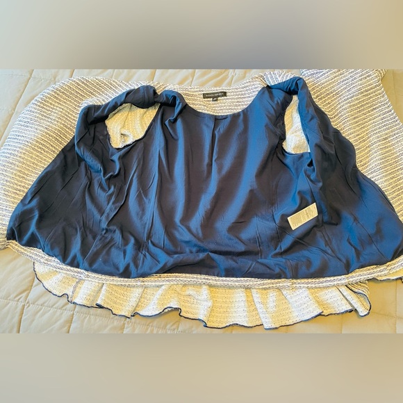 Banana Republic Striped Ruffle Sleeve Jacket - Picture 9 of 15